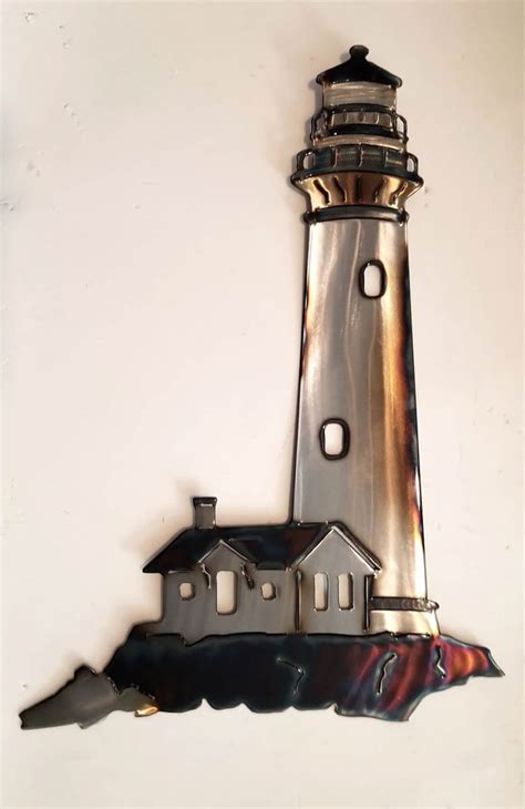 Metal Lighthouse Wall Decor 